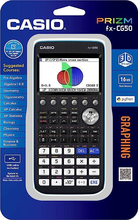 casio prizm fx cg50 color graphing calculator  casio b0711d5rnz