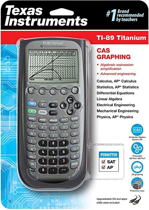 texas instruments ti 89 titanium graphing calculator  texas instruments b0001emlz2