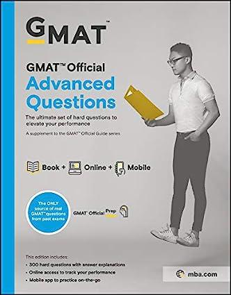 gmat official advanced questions 1st edition gmac (graduate management admission council) 1119620953,