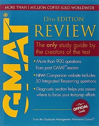 the official guide for gmat review 13th edition gmac (graduate management admission council) 1118109791,