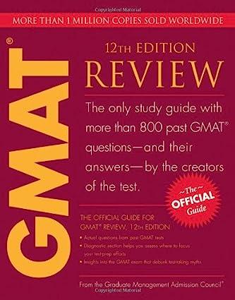 the official guide for gmat review 12th edition gmac (graduate management admission council) 0470449748,