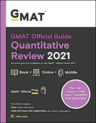 gmat official guide quantitative review 2021 9th edition gmac (graduate management admission council)