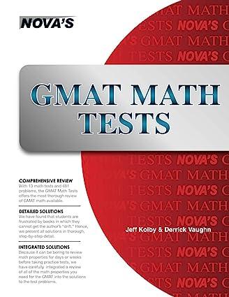 gmat math tests 1st edition jeff kolby 1944595007, 978-1944595005