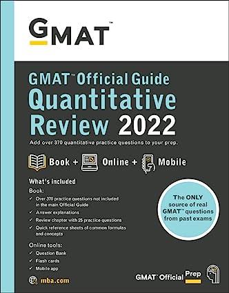 gmat official guide quantitative review 2022 10th edition gmac (graduate management admission council)