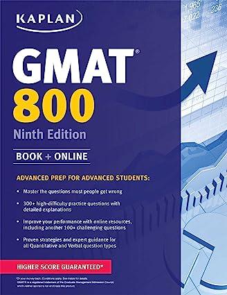 kaplan gmat 800 advanced prep for advanced students 9th edition kaplan test prep 978-1618654069