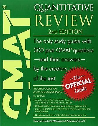 the official guide for gmat quantitative review 2nd edition gmac (graduate management admission council)