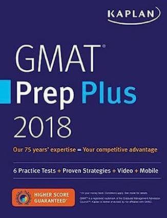 gmat prep plus 2018 1st edition kaplan test prep 1506220428, 978-1506220420