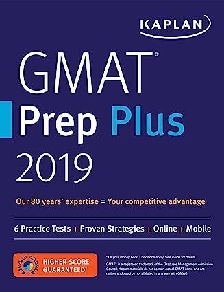 gmat prep plus 2019 1st edition kaplan test prep 1506234895, 978-1506234892