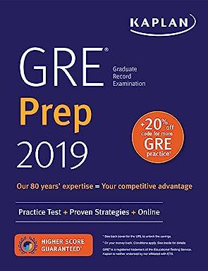 gre prep 2019 practice tests proven strategies online 2019 edition kaplan test prep 1506234585, 978-1506234588