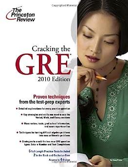 cracking the gre proven techniques from the test prep experts 2010 edition princeton review 0375429328,