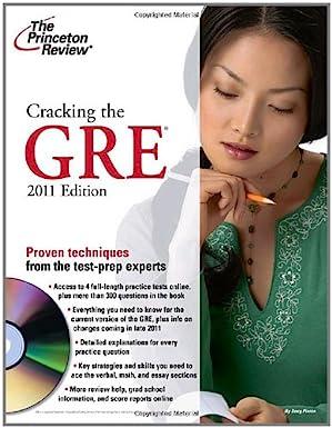 cracking the gre with dvd proven techniques from the test prep experts 2011 edition princeton review