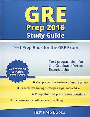 gre prep 2016 study guide test prep book for the gre exam 2016 edition gre test prep team 1628453443,