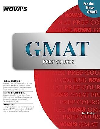 gmat prep course 1st edition jeff kolby 1889057991, 978-1889057996