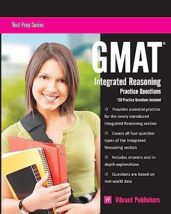 gmat integrated reasoning practice questions 1st edition vibrant publishers 1494232146, 978-1494232146