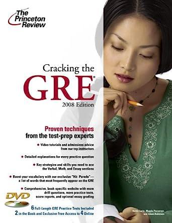 cracking the gre with dvd proven techniques from the test prep experts 2008 edition princeton review