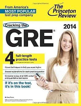 cracking the gre with 4 practice tests 2014 1st edition princeton review 0307945634, 978-0307945631