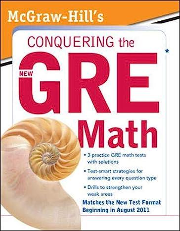 conquering the new gre math 1st edition robert e. moyer 0071495959, 978-0071495950