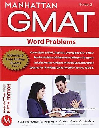 manhattan gmat word problems 5th edition manhattan gmat 193570768x, 978-1935707684