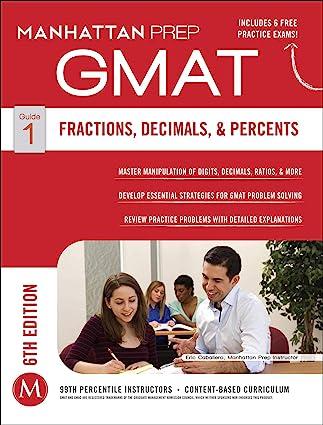 manhattan prep gmat fractions decimals and percents guide 1 6th edition manhattan gmat 194123402x,