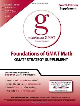 manhattan gmat the new standard foundations of gmat math gmat strategy supplement 4th edition manhattan gmat