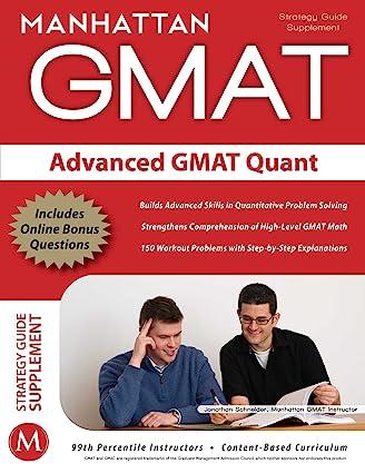 manhattan gmat advanced gmat quant 1st edition manhattan gmat 1935707159, 978-1935707158