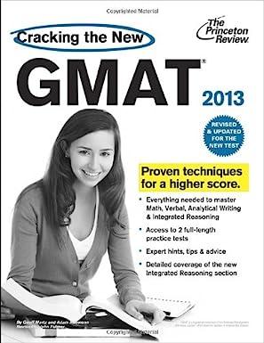 cracking the new gmat 2013 1st edition princeton review 0375427465, 978-0375427466