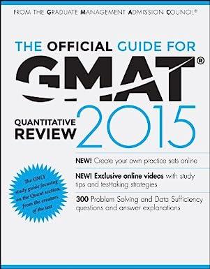 the official guide for gmat quantitative review 2015 3rd edition gmac (graduate management admission council)