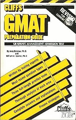 cliffs gmat preparation guide 1st edition jerry bobrow, william a. covino 0822020602, 978-0822020608