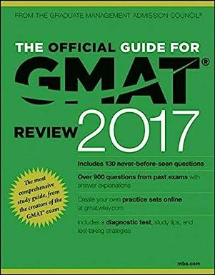 the official guide for gmat review 2017 1st edition gmac (graduate management admission council) 1119347629,