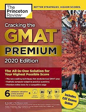 the princeton review cracking the gmat premium 2020 1st edition the princeton review 0525568026,