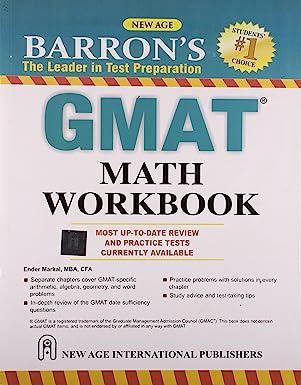 barrons gmat math workbook 1st edition ender markal 8122435742, 978-8122435740