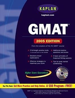 kaplan gmat 2005 1st edition kaplan 0743251687, 978-0743251686