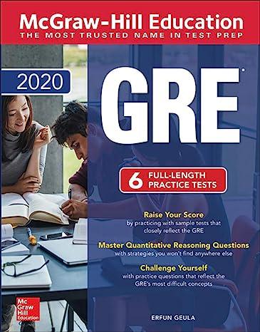 gre 2020 with 6 full length practice tests 6th edition erfun geula 126045388x, 978-1260453881