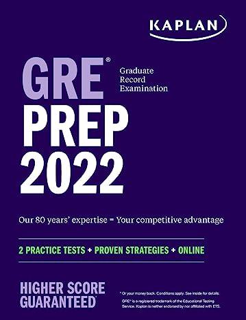 gre prep 2022 - 2 practice tests proven strategies online 2022 edition kaplan 1506277160, 978-1506277165