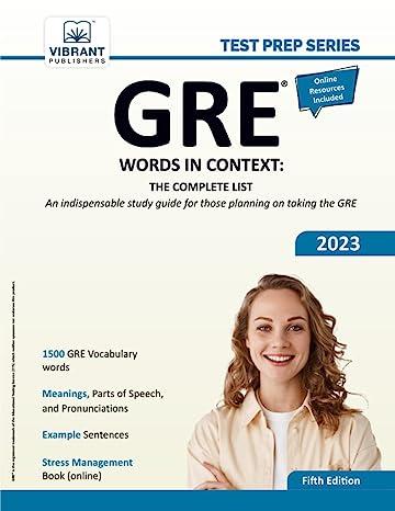 gre words in context the complete list an indispensable study guide for those planning on taking the gre 2023