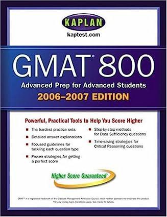 kaplan gmat 800 advanced prep for advanced student 2006-2007 2006 edition kaplan 074327931x, 978-0743279314
