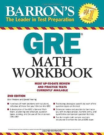 barrons gre math workbook most up to date review and practice test currently available 2nd edition blair