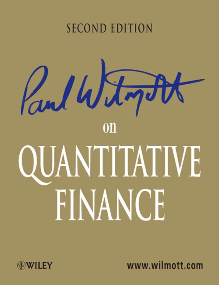 paul wilmott on quantitative finance 2nd edition paul wilmott 0470018704, 9780470018705