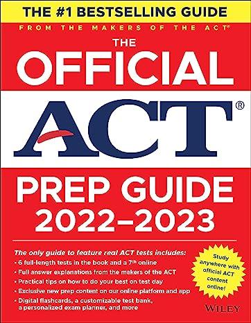the official act prep guide 2022-2023 1st edition act 1119865905, 978-1119865902
