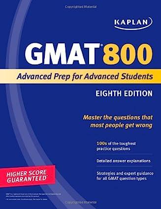 kaplan gmat 800 advanced prep for advanced students 8th edition kaplan publishing staff, eric goodman