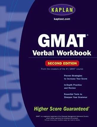 kaplan gmat verbal workbook 2nd edition kaplan 0743250990, 978-0743250993