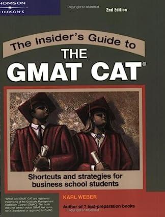 the insider guide to the gmat cat 2nd edition karl weber 0768910641, 978-0768910643