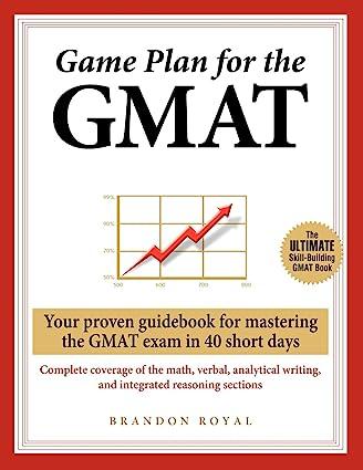 game plan for the gmat 1st edition brandon royal 1897393393, 978-1897393390