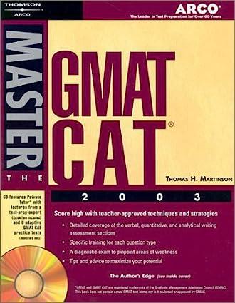 arco master the gmat cat 2003 2003 edition arco 0768908884, 978-0768908886
