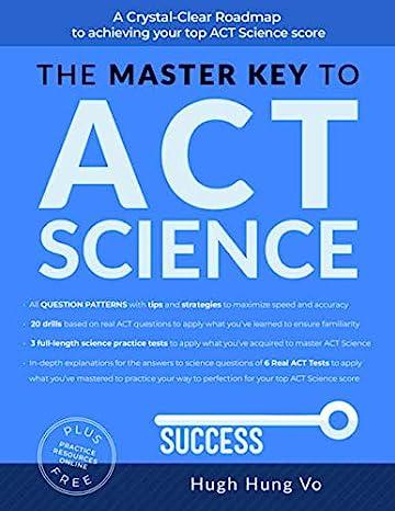 the master key to act science 1st edition hugh hung q. vo 1796625841, 978-1796625844