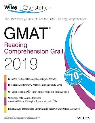 wileys gmat reading comprehension grail 2019 2019 edition aristotle prep 8126576804, 978-8126576807