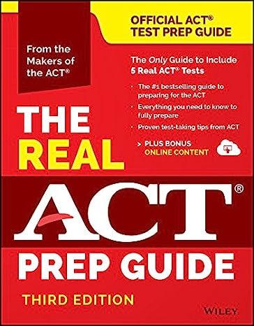 the real act prep guide book bonus online content 3rd edition act 111923641x, 978-1119236412