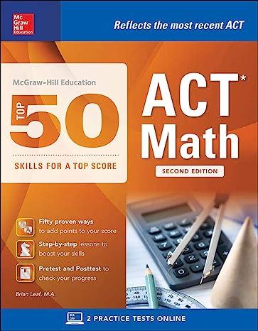 top 50 act math skills for a top score 2nd edition brian leaf 1259586251, 978-1259586255