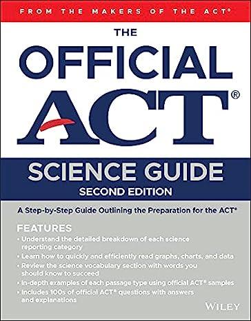 the official act science guide 2nd edition act 111978736x, 978-1119787365