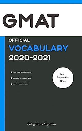 gmat official vocabulary 2020-2021 2020 edition college exam preparation 1654965200, 978-1654965204